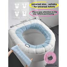 1/2/5pcs Thickened Toilet Seat Covers, Soft & Comfortable, Elastic, Easy To Install, Creative Pumpkin Pattern, Universal Toilet Seat Covers, Thick & Washable, Bathroom Decor, Winter Decoration