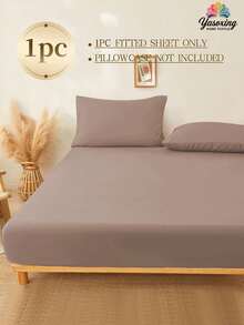 1件卡米奥棕色100%纯棉床笠，深口袋设计，纯色柔软透气，四季皆宜，可作床垫保护套、床垫罩、床单，柔软透气，适用于各种尺寸的床——单人床、双人床、特大号床、大号床。深口袋设计，最大可达11.8英寸。也可作床罩、学生宿舍床单。 - 藕粉色 - 查看 2