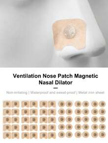 60pcs Magnetic Nose Strips, 4pcs Nose Clips And 1pc Magnetic Nose Expander, External Strips, Inhalable Strips, Magnetic Strips And Nose Expander Set, Unisex, Suitable For Sports, Home, Travel And Business Trips. An Ideal Gift For Family, Friends And Loved Ones. - 彩色 - 查看 4