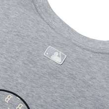 MLB Áo thun unisex cổ điển in họa tiết monogram cỡ lớn, dáng rộng, thoải mái, tay ngắn, thích hợp cho hoạt động ngoài trời, thể thao và mặc thường ngày. - Vải lanh xám - Xem 7