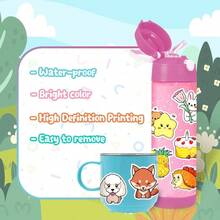 100PC Cute Stickers For Kids, Animal Large Stickers For Kids Waterproof Dishwasher  Stickers Packs Vinyl Assorted Sticker Bulk For Girls, Boys, Teens