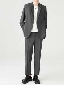Men Suits - אפור כהה - ראה 4