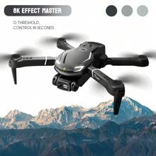 Dual-Lens Drone Remote Control Drone Six-Axis Gyroscope 5GHz Anti-Interference Supports Custom Routes 720° Omnidirectional Obstacle Avoidance Function - 黑色 - 查看 4