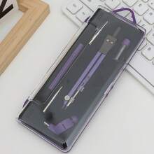 1 قطعة، طقم 6 قطع بوصلة ملونة، بوصلة من سبيكة الألومنيوم الملونة للطلاب للرسم والتصميم والتخطيط، طقم 3 قطع