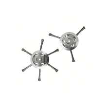 Universal 3/6 Blade Wire Trimmer Head – Electric Tool Accessory For Garden/Sidewalk/Pavement Cleaning & Lawn Mower Edging - 1Pcs (six blades) - View 2
