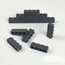 1 Bag Small Particles Thick Wall Bricks 1x2 2+1 1x4 Dots Bulk Accessories Doors Windows DIY Building Blocks Educational Toy For Kids