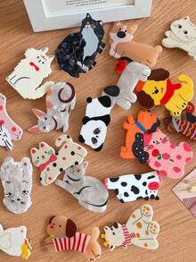 1pc Cute Cartoon Dog Design Hair Clip, Adorable Bangs/Side Clip, Rhinestone Decor, Fashionable Accessory, Claw Clips