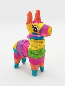 Mini Donkey Shaped Piñata, Suitable For Carnival And Mexican Parties Decoration - Colorful Paper Craft, Great For Birthday Celebrations And Holiday Party Centerpieces.