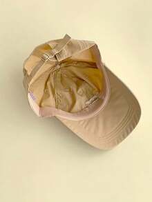 1pc Soft Top Candy Color Stylish Letter Printed Baseball Cap, Women's Breathable Quick-Dry Sun Hat For Outdoor, Spring/Summer