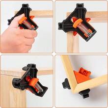 4 Packs 90 Degree Angle Clamps, Woodworking Corner Clip,Right Angle Clip Fixer,Durable Reusable Woodworking Tools For Fish Containers,Perfect Right Angles & T-Joints, Heavy Duty Corner Clamps For DIY Projects, Cabinet Making, Picture Framing & Furniture Assembly ,Gifts For Dad, Birthday Gifts For Men - Multicolor - View 10