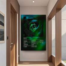 1 pieza Póster de álbum de música rap y pop sin marco, estética Pnl Plk ERRR, impresión en lienzo de arte de pared de hip hop y rock para decoración del hogar u oficina, arte de pared vintage sin marco