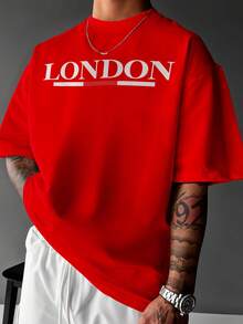 Camiseta Londres Capitais Streetwear Inglaterra Dtf Ref3503 - Vermelho - Visão 1