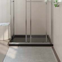 vidaXL Rectangular ABS Shower Base Tray  31.5"X39.4" - Black - View 3