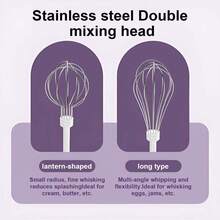 1pc Portable Electric Egg Beater Quick And Detailed Egg Beating, USB Charging, Wireless, Lightweight, Suitable For Home And Professional Baking - Perfect For Creaming, Yolks, Etc., Essential Baking Tools Modern Kitchen Gadget - Multicolor - View 9