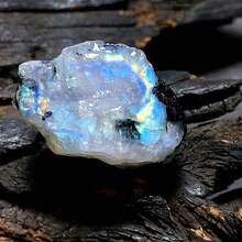 1/2/3pcs Natural Black & White Moonstone Crystals, Blue Aura 7 Chakra Crystals, Aromatherapy Diffuser Stones, Mineral Specimen Decor & Collection, Healing Pyrite Crystals, Premium Jewelry DIY Decor, Yoga Meditation Crystals, Best Holiday Gift - Natural Black and White Moonstone Crystal Rough Stone - View 4