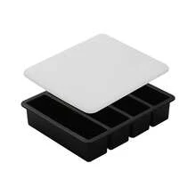 Elevate Your Drink Game With Silicone Ice Cube Tray For Big Blocks Of Fun - màu đen - Xem 7