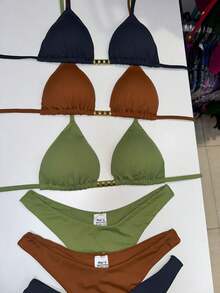 Biquíni Cortininha, Calcinha Asa Delta, Semi Fio Duplo, Tecido Suplex