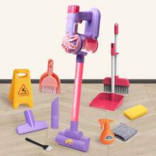Children's Multi-Functional Vacuum Cleaner Set - Cleaning And Sweeping Set, Household Chores And Pretend Play Cleaning Tools, Children's Room Simulated Cleaning Interactive Game Toy, Role-Playing Props, Suitable For Boys And Girls As Christmas, Halloween, And Birthday Gifts - Multicolor - View 10