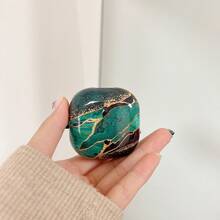 Sam Sung Galaxy Buds Marble-TPU Case For Buds 2/Pro/Pro 2/Live/FE Scratch-Resistant & Anti-Slip Texture Sleek & Stylish + Detachable Carabiner - Multicolor - View 4