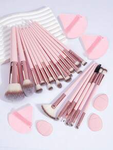 MAANGE Juego de Herramientas de Maquillaje Profesional de 26/27/30/31/50/51 piezas, Incluye Juego de Brochas de Maquillaje, Accesorios, Brocha para Polvo, Brocha para Rubor, Brocha para Corrector, Brocha para Contorno, Brocha para Base, Fácil de Transportar, Regalo Perfecto para Mujeres y Niñas - Rosa - Ver 12