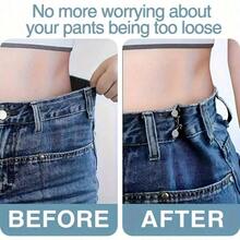 1/2/4pcs Round Waist Tightener Buckle Pants Pins For Jeans, Skirts, Pants, Collar Buttons Brooch Pins For Women And Men, High Quality Metal, Durable, No Tools Instant Pants Adjustable Button Pins, Metal Anti-Walking Light Brooch, Fashion And Detachable Pants Clip, Travel Essential, Bag Accessories For Girl, Student And Gift For Mom - Bạc - Xem 6