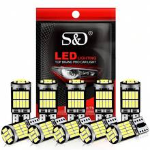 S&D 2/4/6/10 PCS T10 194 W5W LED Canbus 3W 6000K Car Interior Light T10 Signal Light 26 SMD 4014 Chip White Instrument Light