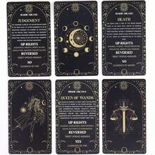 Tarot Cards 78 Deck Gold Foil - Divination Game For Fortune Telling, Meditation, Spiritual Self-Discovery, Great Men Gifts & Collectible Set - 1套 - 查看 5