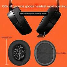Replacement Ear Pads/Cushions For SteelSeries Arctis 1 3 5 7 9 Pro Raw Headphones - Black - View 2
