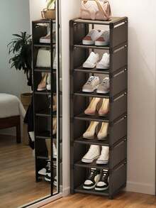 1 件 3/4/5/6/7 层鞋架，黑色/白色，家用多层鞋柜，防尘鞋盒，大容量鞋子收纳盒 - 彩色 - 查看 8