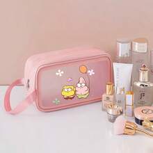 3pcs SpongeBob Pattern Waterproof Travel Toiletry Bag, Cartoon Patrick Star Portable Large Capacity Cosmetic Bag, Suitable For Storing Cosmetics And Travel Essentials - Can Be Used As Travel Organizer, Makeup Bag, Cosmetic Storage Bag, Holiday Organizer, Large Capacity Cosmetic Box, Ideal For Storing Lipstick, Makeup Brushes, Skincare, Phones, Coins And Small Items, Great For Home, Gifts, Vacation And Holidays (Halloween, Christmas) Make Up Bag - Multicolor - View 8