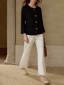 TAD Women Coats - Black - View 2