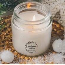 Custom Clear Plastic Stickers With Black Print - Personalized Handmade Lavender Wreath Decals - 50-Pack Adhesive Labels With Love By Your Name