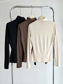 Women Tops - Black Coffee Cream - View 2