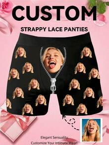 1条定制男士三角裤，个性化图案印花。这款舒适透气的休闲/运动平角内裤是送给丈夫的绝佳生日礼物，也适合情人节、圣诞节、万圣节或周年纪念日等场合。 - 彩色 - 查看 1