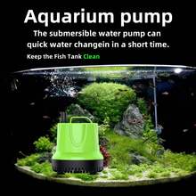 Submersible Aquarium Water Pump With Adjustable Switch, Water Removal And Drainage Sump Cleaning Pump With 3 Nozzles For Aquarium, Pond, Fish Tank, Hydroponics, Backyard (25W/400GPH)DiXiBeng - 查看 7