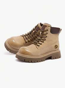 CAMEL CROWN Women's Sports Casual Shoes, Classic And Versatile Fashionable Boots For Autumn And Winter - Beige - View 2