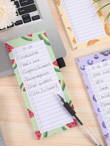50 Sheets/Notepad Magnetic Memo Pad For Refrigerator - Multicolor - View 6