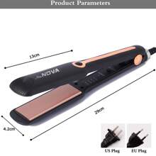 Professional Straightener With Ceramic Plate, Plug And Heat, Quick Temperature Adjustment, For Home And Salon Use, Hair Care Gift