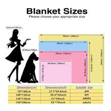 Children's Blue Dinosaur Print Glow-In-The-Dark Blanket, Gift For Boys And Girls, Comfortable Soft Plush Flannel Blanket, Suitable For Sofa, Bed, School, Birthday, Christmas, Halloween, Thanksgiving, Easter, Children Luminous Throw Blanket