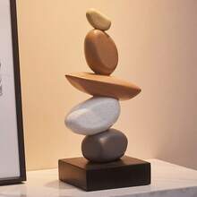 1件创意树脂雕像摆件，砂岩色，门厅雕塑摆件，适合桌面和家居入口装饰，家居装饰，花瓶中心摆件，桌面装饰，房间装饰，玻璃花瓶