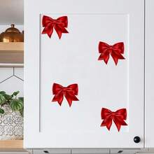 Autocolante de perete DIY - Autocolante cu funde roșii și albastre, Decor de perete autoadeziv, Autocolante pentru uși, Autocolante pentru frigider, Autocolante pentru ferestre, Material vinil, Ușor de aplicat și îndepărtat, Adeziv durabil, Acoperire fără efort a petelor, Transformare cu cost redus, Margini de lungă durată, Non-onded, Decor estetic pentru casă