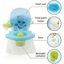 Shoze Potty Training Toilet Seat With Splash Guard 2 In 1 Training Portable - Pink - View 3