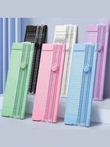A4 Paper Cutter, Gift Packaging Cutter, Portable A3/A4 Paper Cutter, Simple And Precise Paper Cutter, Two-Way Paper Cutter, With Automatic Protection Cutter, Manual Scrapbook Cutter, Suitable For Home Office, DIY Of Students, Kraft Paper Cutting Of Scrapbook Photo Cards, Light Office Stationery In Six Scenes, Preferred For Returning To School As A Gift.