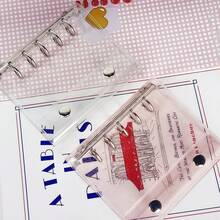 M 双环双页活页夹，透明环封贴纸，贴纸书，贴纸书架，封口书，补充包，透明贴纸书，活页夹 - 均碼 - 查看 4