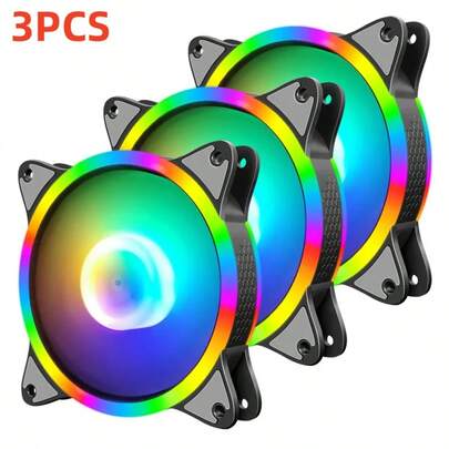 3-Piece, High-Performance Cooling Fan, Suitable For Computer Case