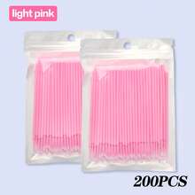 Waloshow 100 片/包一次性睫毛湿巾棒，睫毛延长清洁工具 - 彩色 - 查看 32