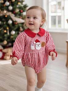 Baby Girls Bodysuits - Red - View 5
