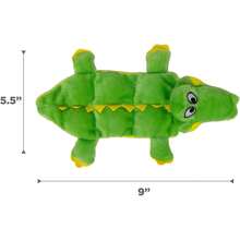 Outward Hound Squeaker Matz Plush Gator Dog Toy, Small - Squeaker Matz Gator - Xem 7