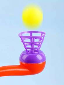 1pc Blow Ball Toy Floating Blow Tube Ball,Party Classic Nostalgic Toy, Magic Hanging Ball - Multicolor - View 5
