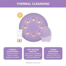 FOREO Luna 3 Plus Silicone, Facial Cleansing Brush, Face Sculpting Tool, Anti Aging Face Massager, Instant Face Lift, Enhances Absorption Of Facial Skin Care Products, Normal Skin - MàuA - Xem 2